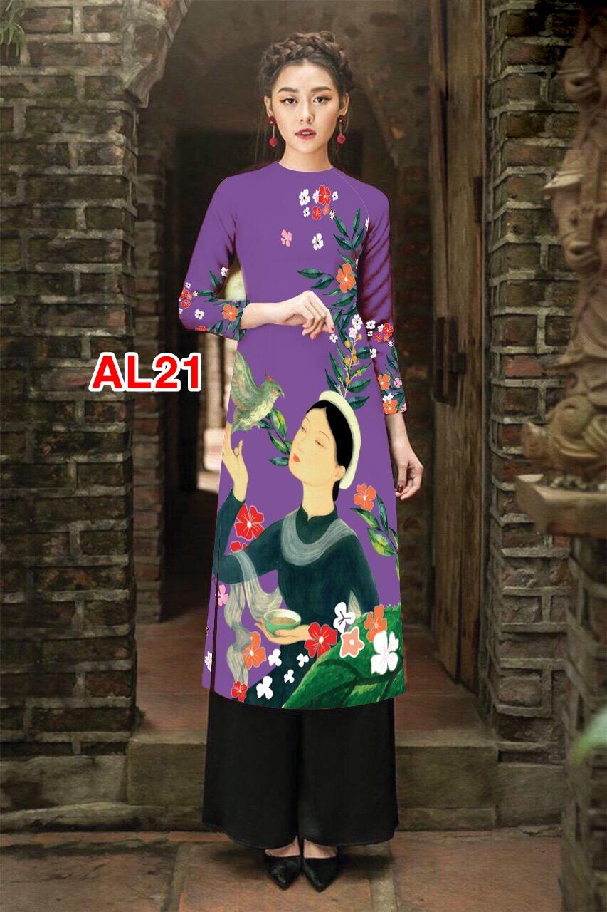 Set áo dài cách tân cô gái cao cấp AL21